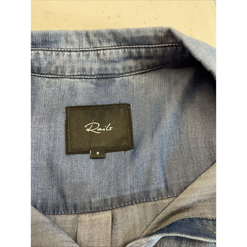 Rails Courtney Chambray Released Hem Button Up Sh… - image 3